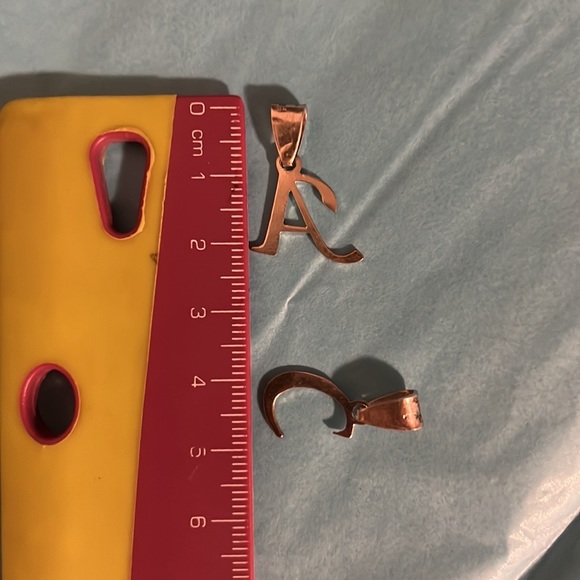 NWOT | Metal Pendant | Letter ‘A’ - Picture 4 of 5